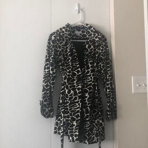 Zebra pattern coat